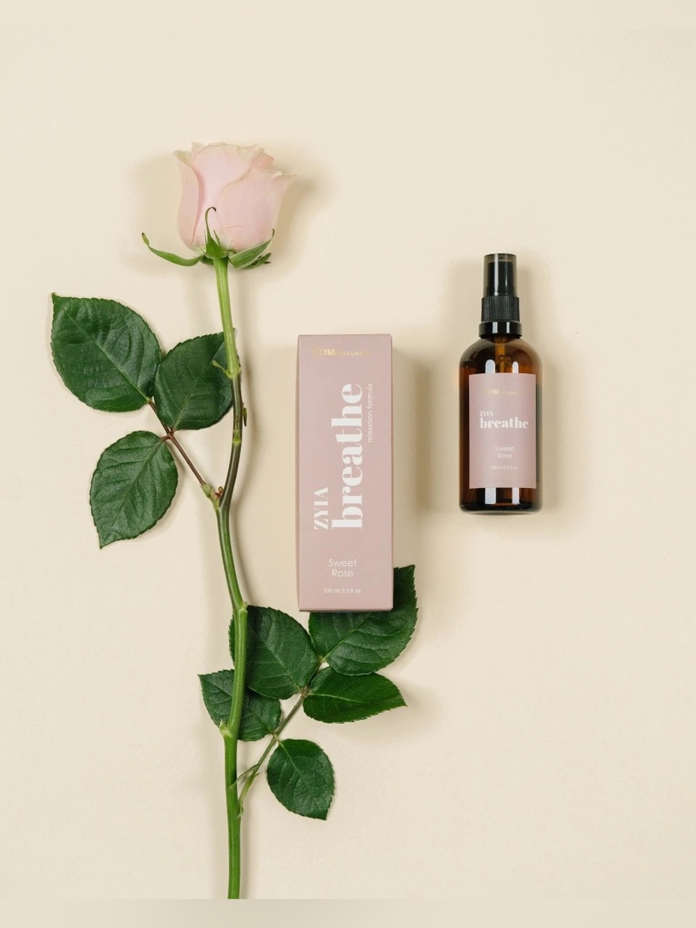 NWT Zyia Active Wellness Line- Breathe Pillow Spray - Sweet Rose